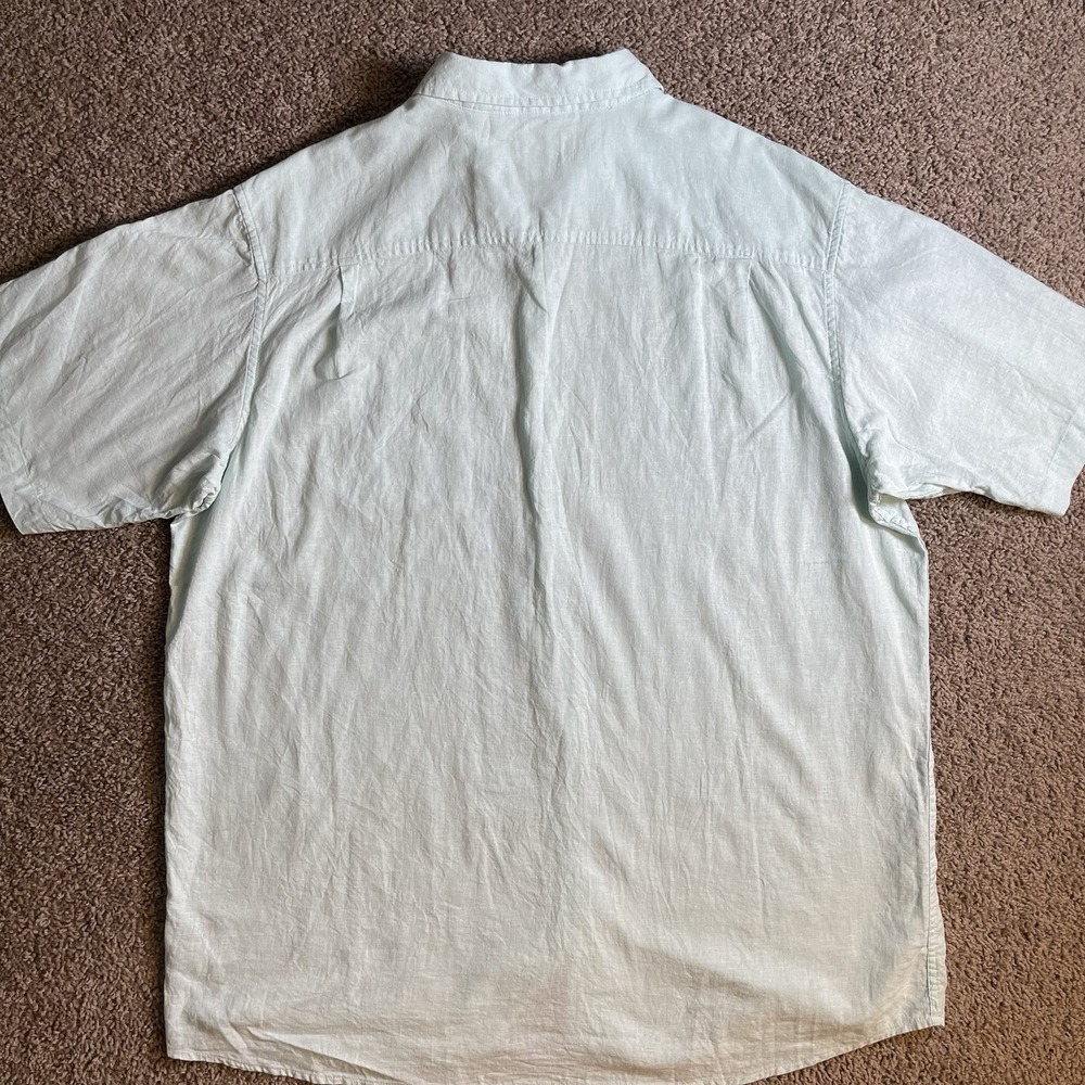 RedHead Linen Blend Short Sleeve Shirt Mens 2XLT beach resortwear coastal preppy - Picture 6 of 7